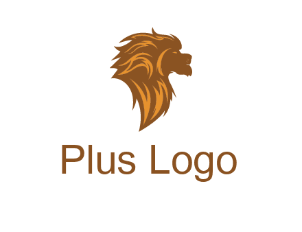 side profile lion head logo