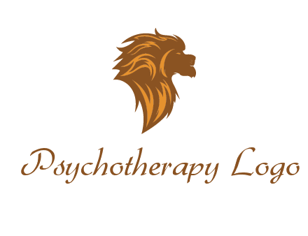 side profile lion head logo