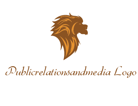 side profile lion head logo