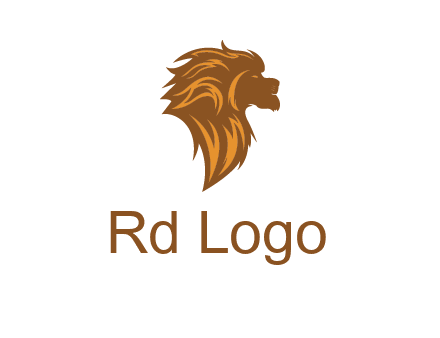 side profile lion head logo