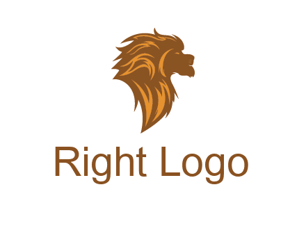 side profile lion head logo