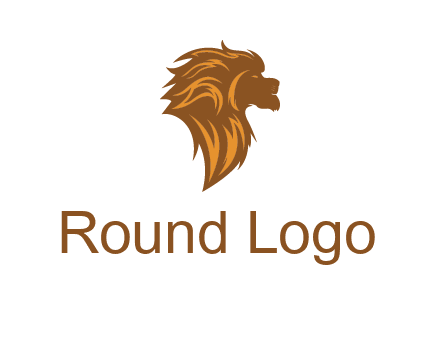 side profile lion head logo