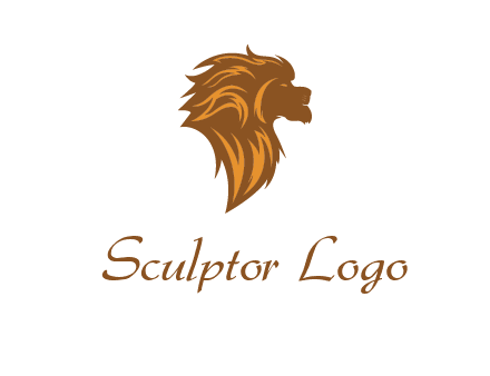side profile lion head logo