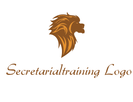 side profile lion head logo
