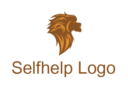 side profile lion head logo