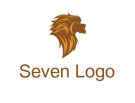 side profile lion head logo