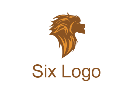 side profile lion head logo