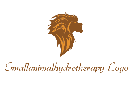 side profile lion head logo