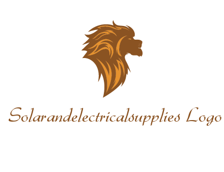 side profile lion head logo