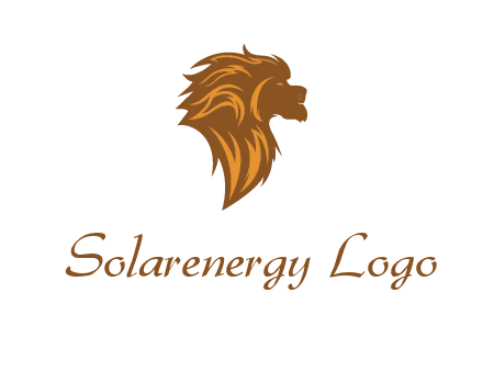 side profile lion head logo