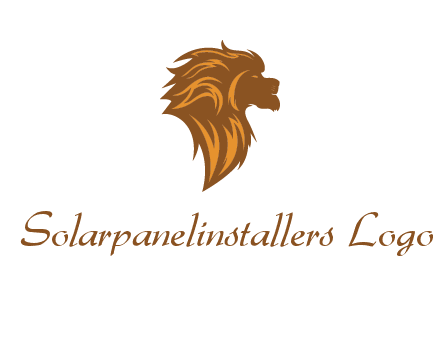side profile lion head logo