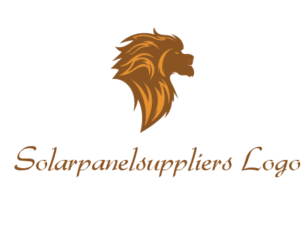 side profile lion head logo