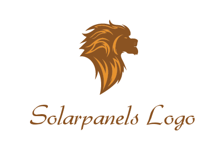 side profile lion head logo