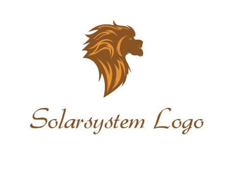 side profile lion head logo