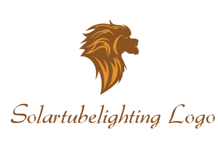 side profile lion head logo