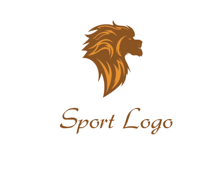 side profile lion head logo