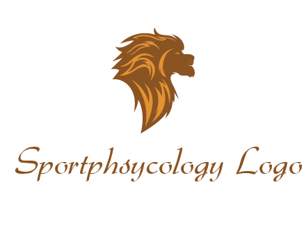 side profile lion head logo