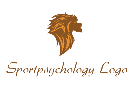 side profile lion head logo