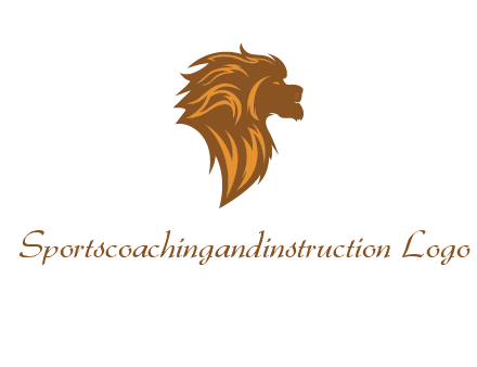 side profile lion head logo