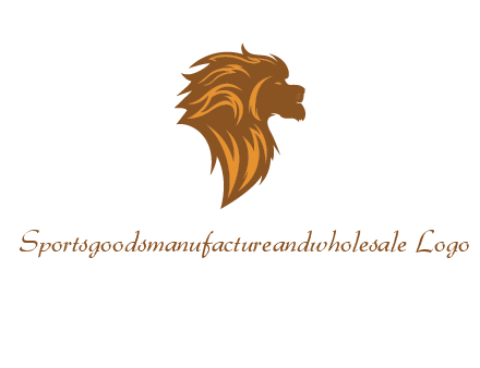 side profile lion head logo