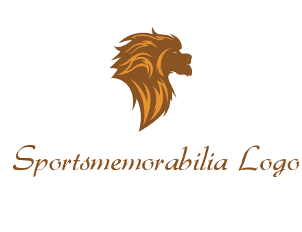 side profile lion head logo