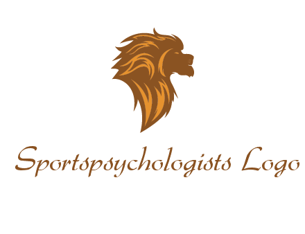 side profile lion head logo