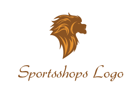 side profile lion head logo