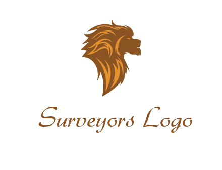 side profile lion head logo
