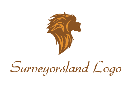 side profile lion head logo