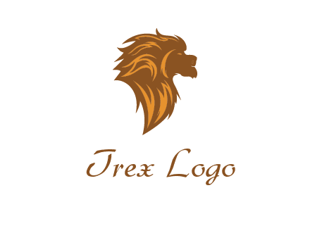 side profile lion head logo
