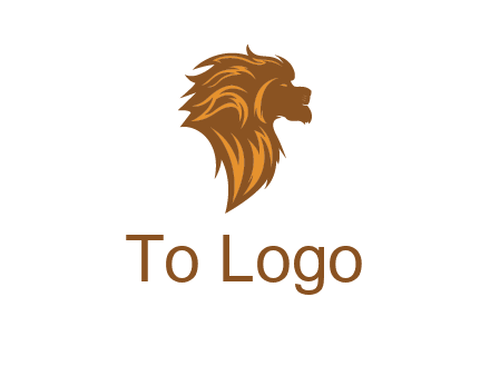 side profile lion head logo
