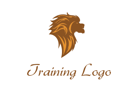 side profile lion head logo