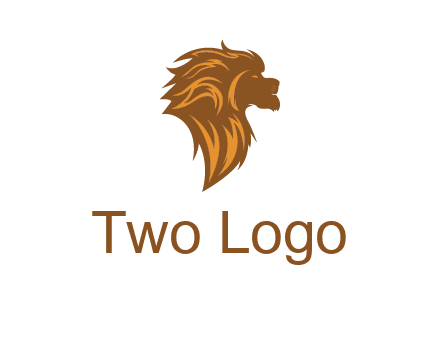 side profile lion head logo