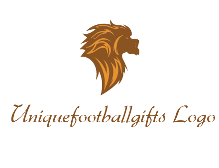 side profile lion head logo