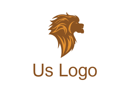 side profile lion head logo