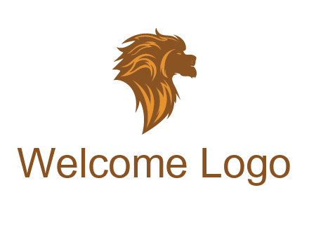 side profile lion head logo