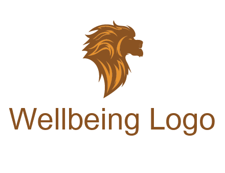side profile lion head logo