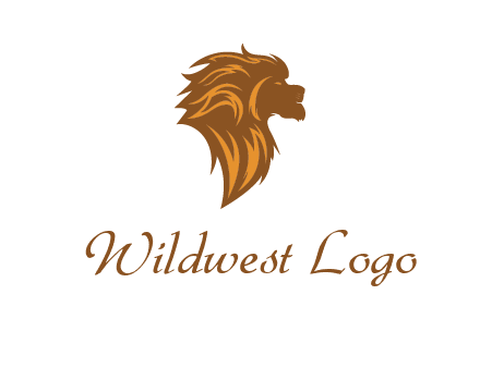 side profile lion head logo