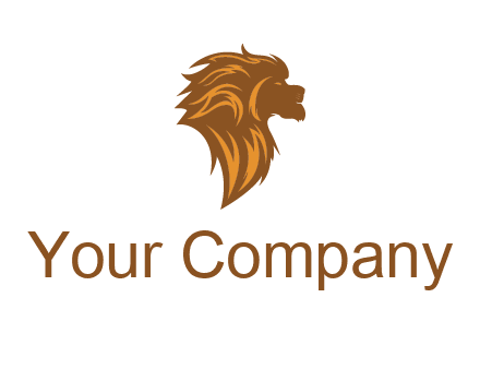 side profile lion head logo