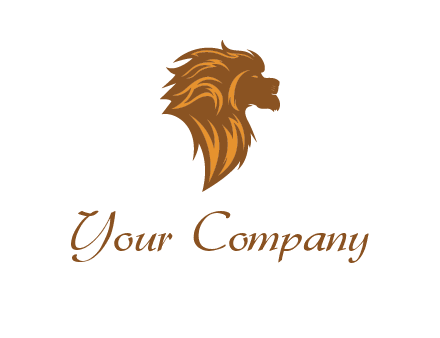 side profile lion head logo