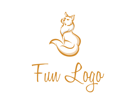 Persian cat pet logo