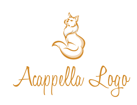 Persian cat pet logo