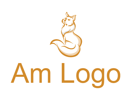 Persian cat pet logo