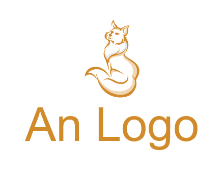Persian cat pet logo