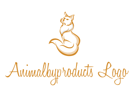 Persian cat pet logo