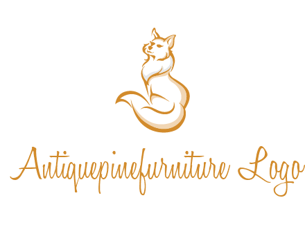 Persian cat pet logo