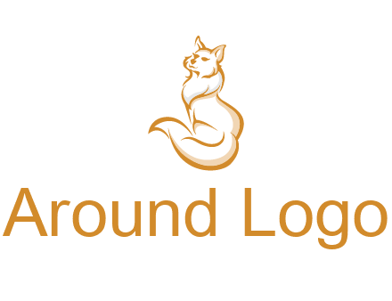 Persian cat pet logo