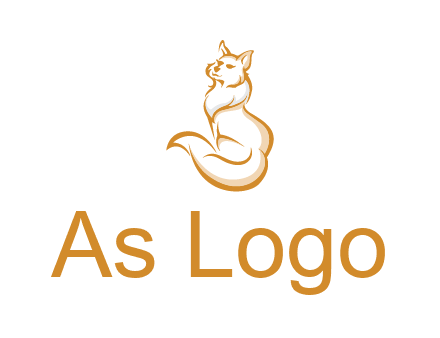 Persian cat pet logo