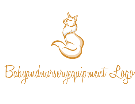 Persian cat pet logo