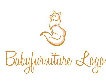 Persian cat pet logo